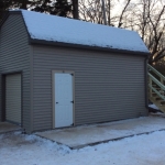 Milwaukee 12x20 2 story barn with stairs